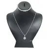 Picture of Pure Silver Necklace With Natural Amethyst Unisex / 6 Gram