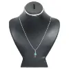 Picture of Pure Silver Necklace With natural Turquoise/Coral/Unisex