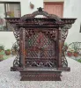 Picture of Large Size Ankhi Jhyal/Wooden Traditional Handcrafted Window/Ankhijhyal/Wall Decor/ Wall Hanging/ Handmade- 22 Inch by 21 Inch