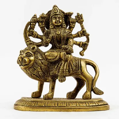 Picture of Saru Handicraft / Durga Mata Statue / Brass Durga Mata Statue / Murti Saru Handicraft / Durga Mata Statue / Brass Durga Mata Statue / Murti