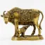 Picture of Saru Handicraft / Cow & Calf Statue / Metal Cow Statue