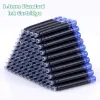 Picture of Pack of 100 Universal Ink Cartridges for Refilling, Standard Cartridges for Fountain Pens, Bore Diameter, Refill Fountain Pen Ink Cartridges (Blue Cartridges)