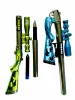 Picture of AK Store 9" Sniper Rifle Gun Shape Bullet Pen with Luminous LED Sniper Scope Kids Toy Birthday Gift Student Stationery Bullet Pen