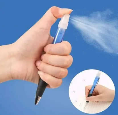 Picture of Portable Pen Sanitizer Spray Perfume Ball Pen 10 ML for Travel (Color May Vary) With Filled Perfume Liquid-Black