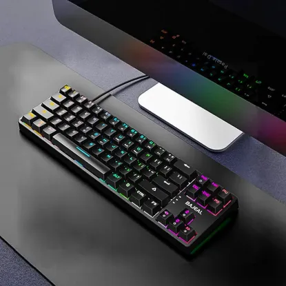 Picture of K71 Hotswappable Keyboard RGB Rainbow Mechanical Gaming Keyboard 71 Keys Detachable Cable - Hotswappable Blue Switch