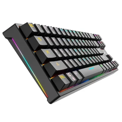 Picture of K71 Hotswappable Keyboard RGB Rainbow Mechanical Gaming Keyboard 71 Keys Detachable Cable - Hotswappable Blue Switch