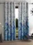 Picture of ome Sizzler 2 Pieces Geometrical Panel Eyelet Polyester Door Curtains 7 Feet,