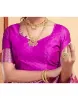 Picture of Women's Art Silk Banarasi Jacquard Saree With Unstitched Blouse Piece