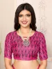 Picture of Womens Elegant Printed Art Silk Saree with Matching Blouse Material - Perfect for Festive and Special Occasions