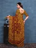 Picture of Printed Bandhani Georgette Saree (Mustard)