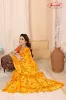 Picture of Ombre, Floral Print Daily Wear Georgette Saree (Yellow)