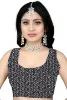 Picture of Printed Daily Wear Georgette Saree (Blue)