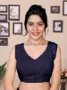 Picture of Printed Daily Wear Georgette Saree (Blue)