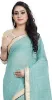 Picture of Checkered Chanderi Cotton Silk Saree (Blue)